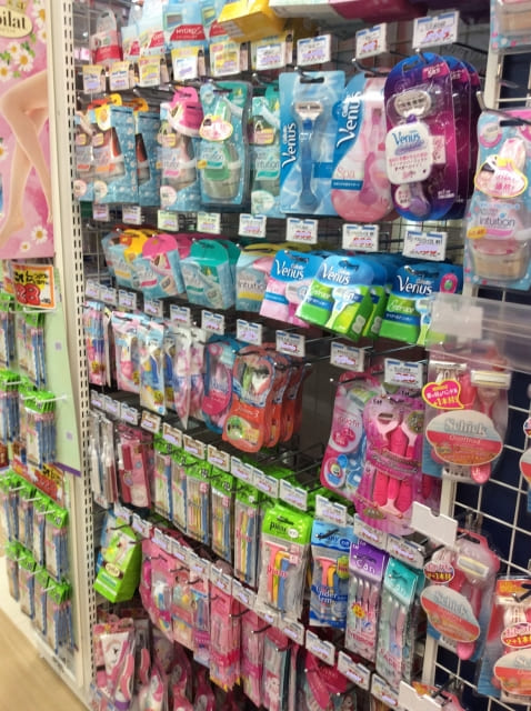 カミソリ売り場
