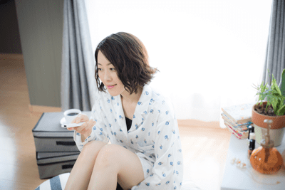 テレビ見ながら