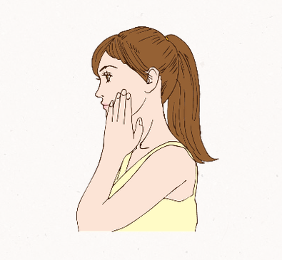 肌気にする_イラスト