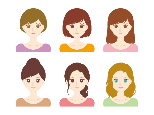 茶色の違いイラスト