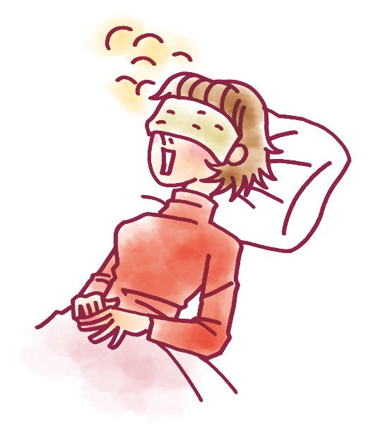 蒸しタオルイラスト